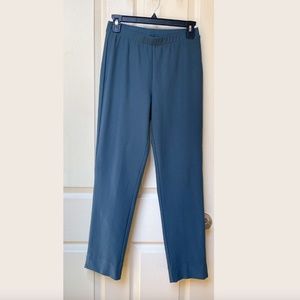 Chico's Marla Wynne Crepe Ankle Pants in Dark Slate NWT